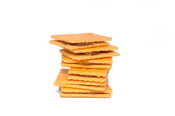 pineapple biscuit isolated on white background