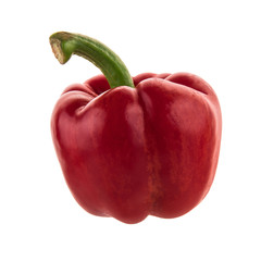 sweet red pepper isolated