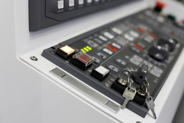 control panel of CAM equipment