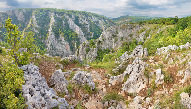 Slovakia - Zadielska valley in national park Slovensky Kras.