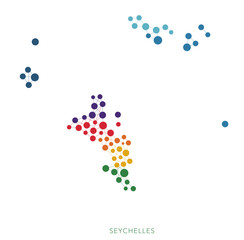 dotted texture Seychelles vector background
