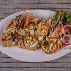 Fried shrimp with Curry Powder
