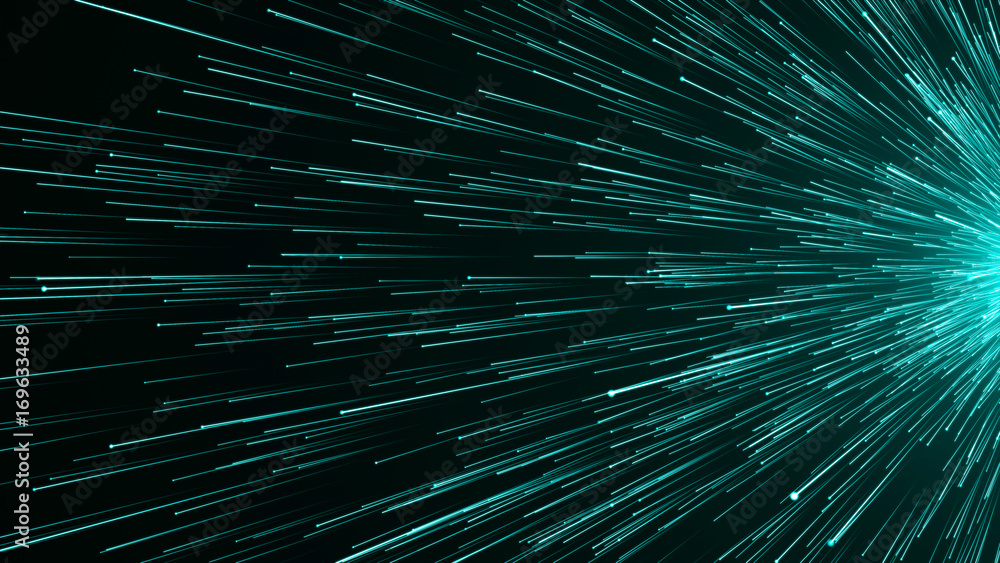 Aufkleber abstract background with optical fiber. 3d rendering
