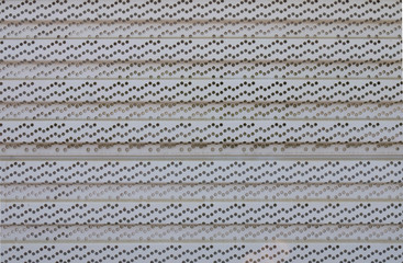 texture of perforated metal