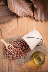 Peanuts with peanut oil