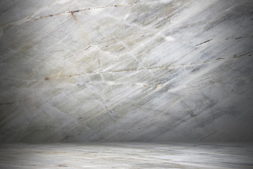 marble wall and floor with shadow for pattern and background © eNJoy Istyle