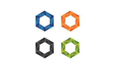 Obraz premium Hexagonal Logo