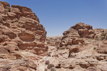 Fototapeta premium Red Stone Canyons in Jordan 