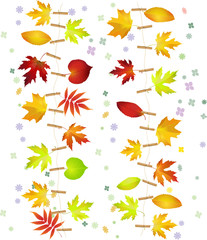 season leaves seamless