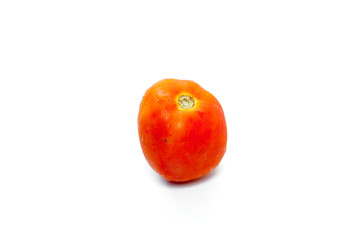 fresh tomato isolated on white background