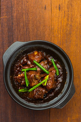 dry chinese pork stew