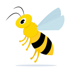 Cute Bee icon isolated