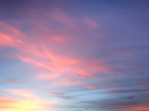 Pink Sunset Clouds