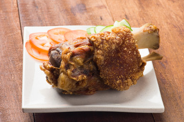roasted pork knuckle