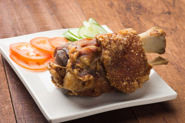 roasted pork knuckle