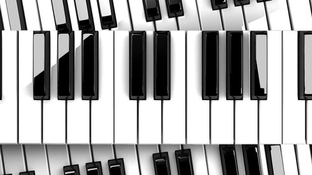 Piano Keyboards.
Loop able 3DCG render Animation.