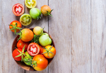 Colorful tomatoes