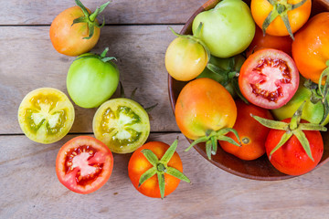 Colorful tomatoes