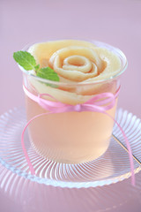 桃のコンポートゼリー