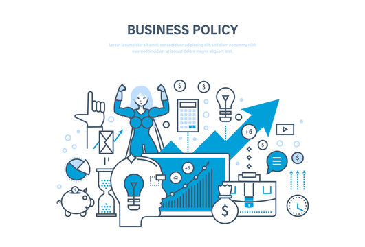 Business policy aimed at increasing sales, growth and business development.