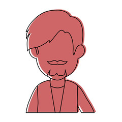 businessman standing icon over white background vector illustration