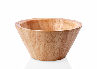 woodbowl on white background