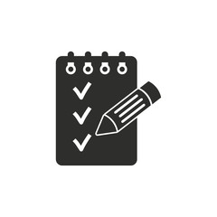 Notepad vector icon.