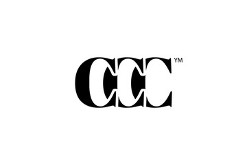 CCC Logo Branding Letter. Vector graphic design. Useful as app icon, alphabet combination, clip-art, and etc.