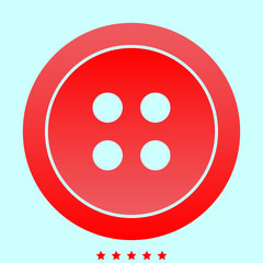 Fototapeta premium Clothing button it is icon .