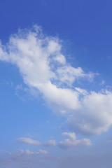 Blue sky and white clouds