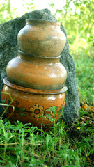 Ukrainian traditional ceramic jugs