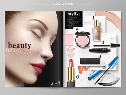 Beauty fashion magazine