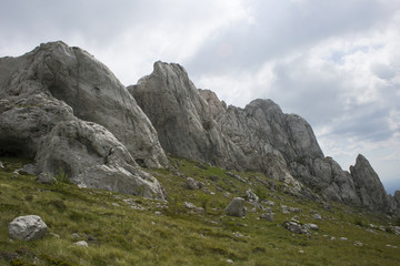 Tulove grede, part of Velebit mountain in Croatia, landscape