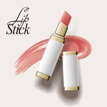 Elegant lipstick mockup