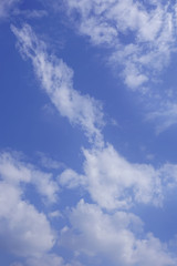 Blue sky and white clouds