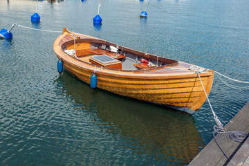 Naklejka na ściany i meble Wooden boat