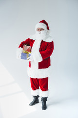 santa claus with gifts