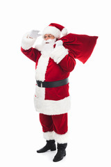 santa claus with bag