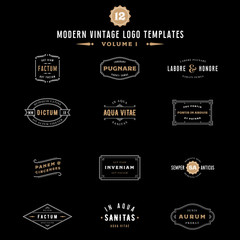 Vintage Labels and Logo Templates
