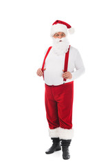 santa claus in suspenders