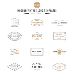Vintage Labels and Logo Templates