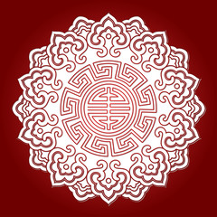 Chinese Paper Cuttings Background, Spring Festival