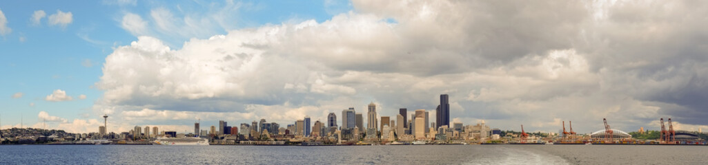 Fototapeta premium Panoramę miasta Seattle