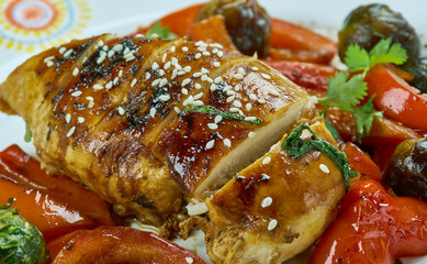 One Sheet Pan Teriyaki Chicken