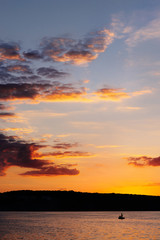Sunset on the lake
