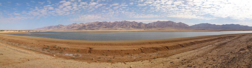 Flamingo lookout in Eilat, Israel