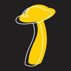 Honey fungus mushroom icon vector illustration for design and web isolated