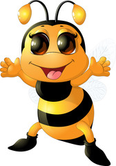 Beautiful cute bee