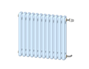 Heating radiator. Isolated on white background.3d Vector illustration.