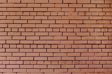 Old red brick wall background texture